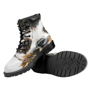 Watercolor Sloth Print Work Boots