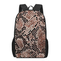 Watercolor Snakeskin Print 17 Inch Backpack