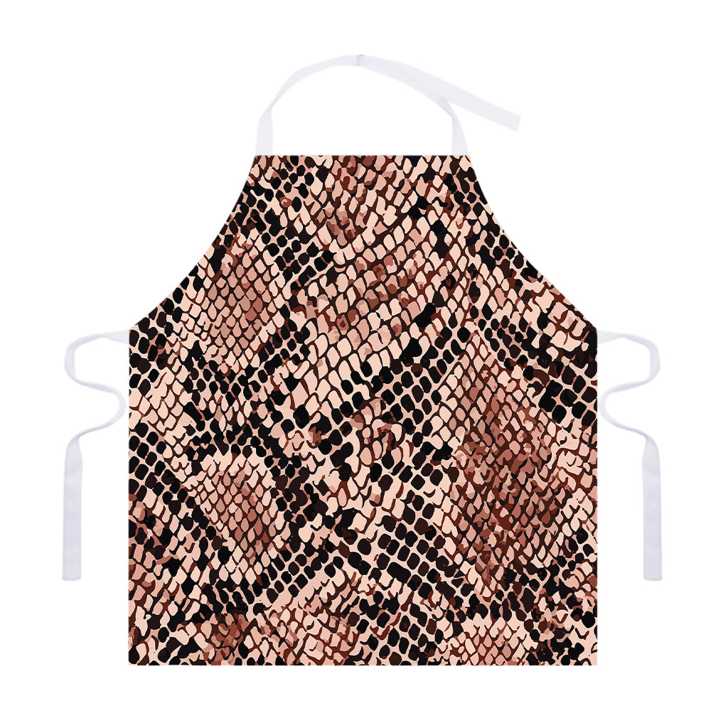 Watercolor Snakeskin Print Adjustable Apron