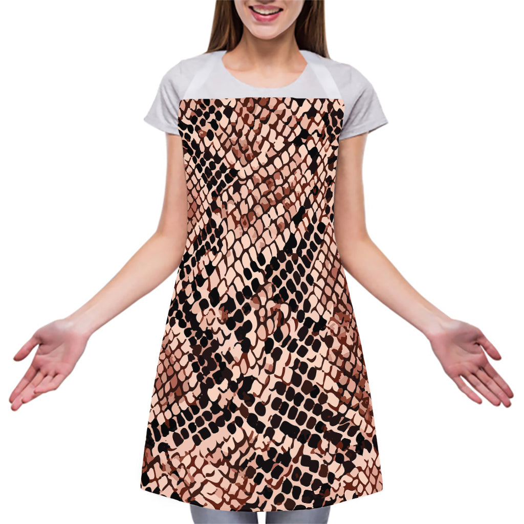 Watercolor Snakeskin Print Adjustable Apron