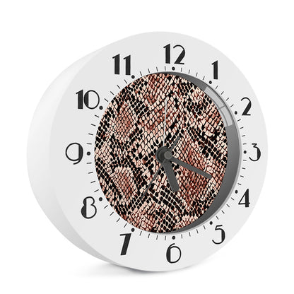 Watercolor Snakeskin Print Alarm Clock