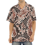 Watercolor Snakeskin Print Aloha Shirt