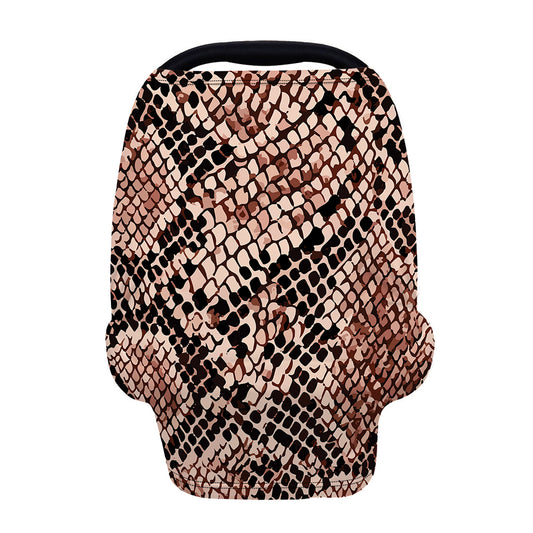 Watercolor Snakeskin Print Baby Seat Cover