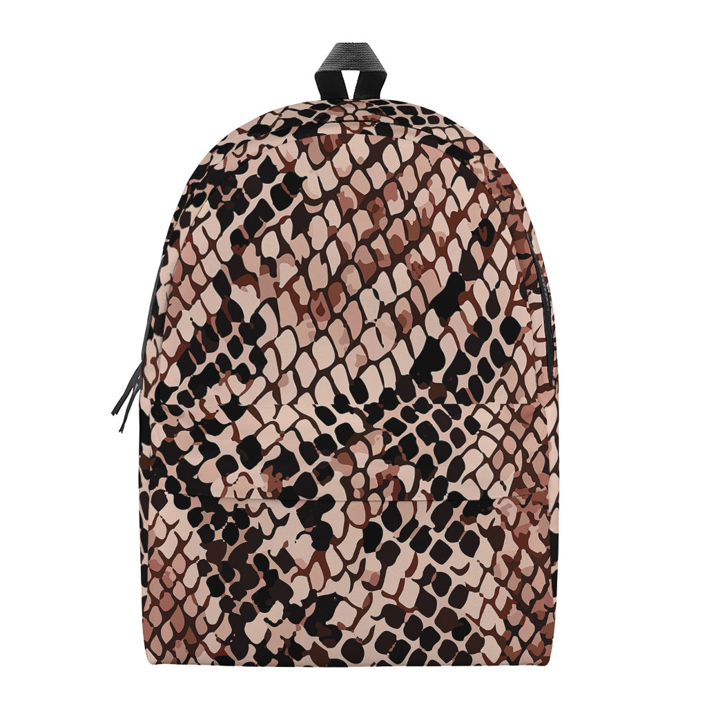Watercolor Snakeskin Print Backpack