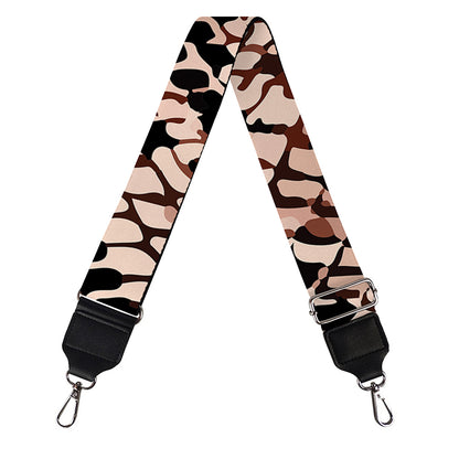 Watercolor Snakeskin Print Bag Strap