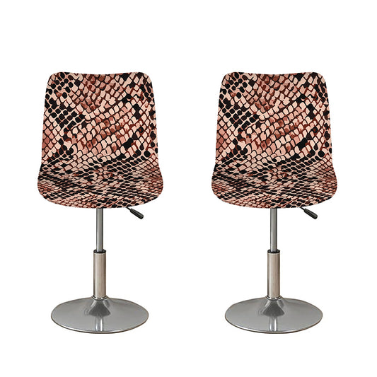 Watercolor Snakeskin Print Bar Stool Covers