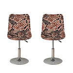 Watercolor Snakeskin Print Bar Stool Covers