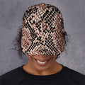 Watercolor Snakeskin Print Baseball Cap