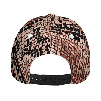 Watercolor Snakeskin Print Baseball Cap