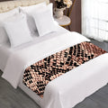 Watercolor Snakeskin Print Bed Runner