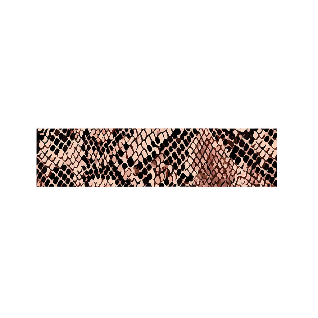 Watercolor Snakeskin Print Bed Runner