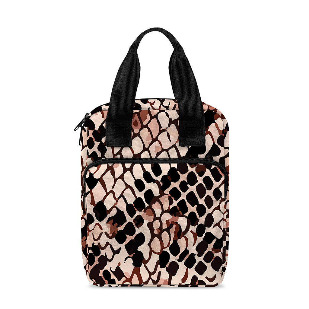 Watercolor Snakeskin Print Bible Tote Bag