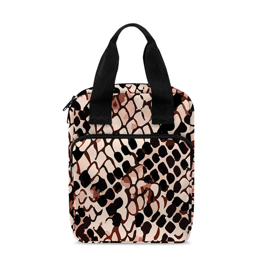 Watercolor Snakeskin Print Bible Tote Bag