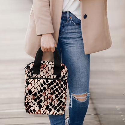 Watercolor Snakeskin Print Bible Tote Bag