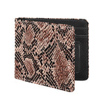 Watercolor Snakeskin Print Bifold Wallet
