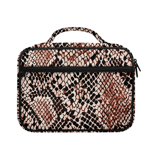 Watercolor Snakeskin Print Briefcase Bible Bag