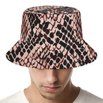 Watercolor Snakeskin Print Bucket Hat