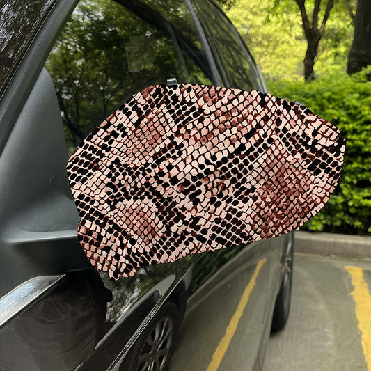 Watercolor Snakeskin Print Car Side Mirror Covers