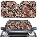 Watercolor Snakeskin Print Car Windshield Sun Shade