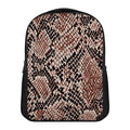 Watercolor Snakeskin Print Casual Backpack