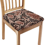 Watercolor Snakeskin Print Chair Cushion Cover