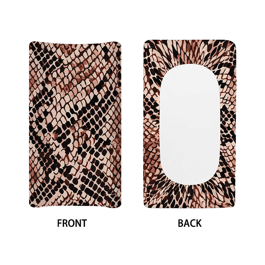 Watercolor Snakeskin Print Changing Pad Cover