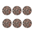 Watercolor Snakeskin Print Coaster Set