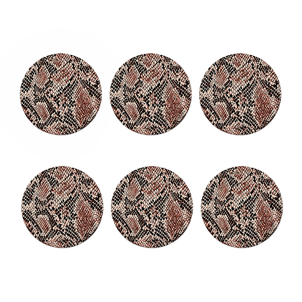 Watercolor Snakeskin Print Coaster Set