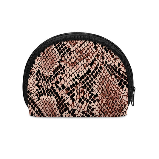 Watercolor Snakeskin Print Coin Purse