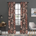 Watercolor Snakeskin Print Curtain