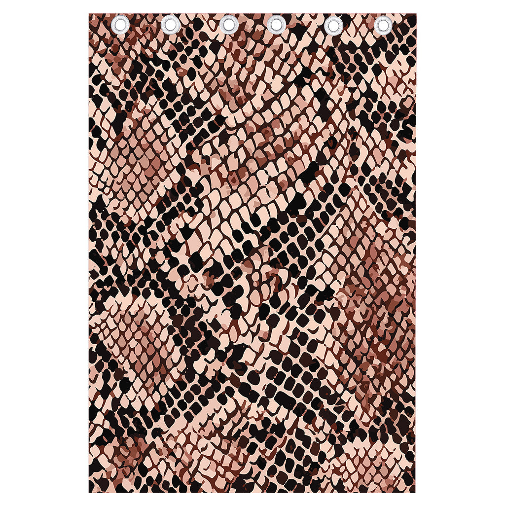 Watercolor Snakeskin Print Curtain