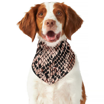 Watercolor Snakeskin Print Dog Bandana