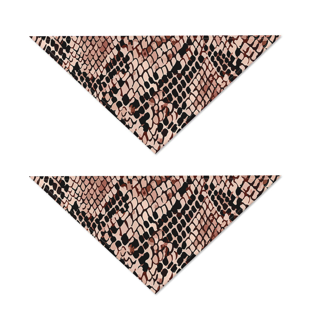 Watercolor Snakeskin Print Dog Bandana