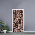Watercolor Snakeskin Print Door Sticker