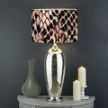 Watercolor Snakeskin Print Drum Lamp Shade