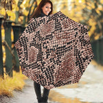 Watercolor Snakeskin Print Foldable Umbrella