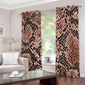 Watercolor Snakeskin Print Grommet Curtains