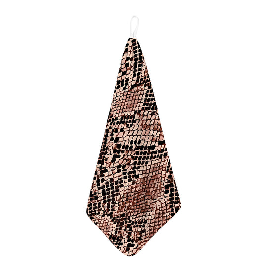 Watercolor Snakeskin Print Hand Towel