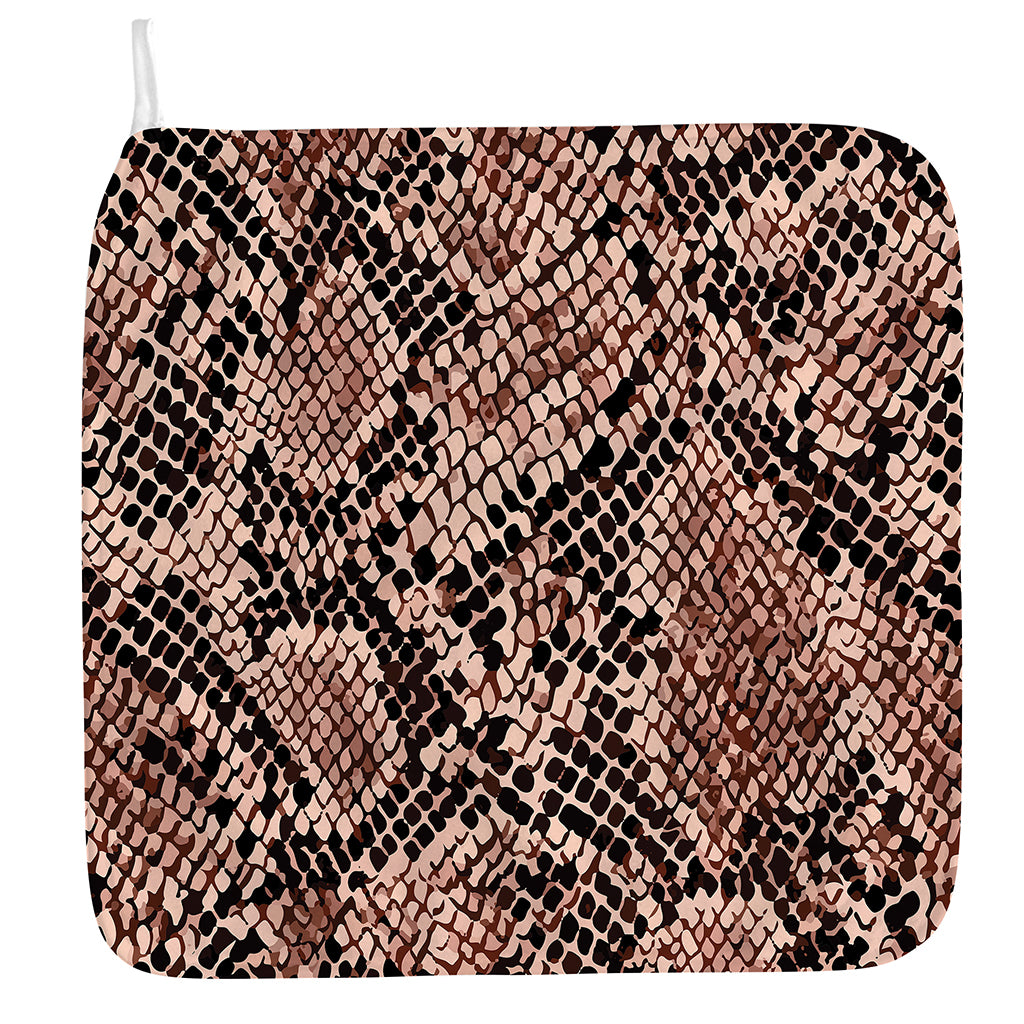 Watercolor Snakeskin Print Hand Towel