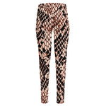 Watercolor Snakeskin Print High-Waisted Pocket Leggings