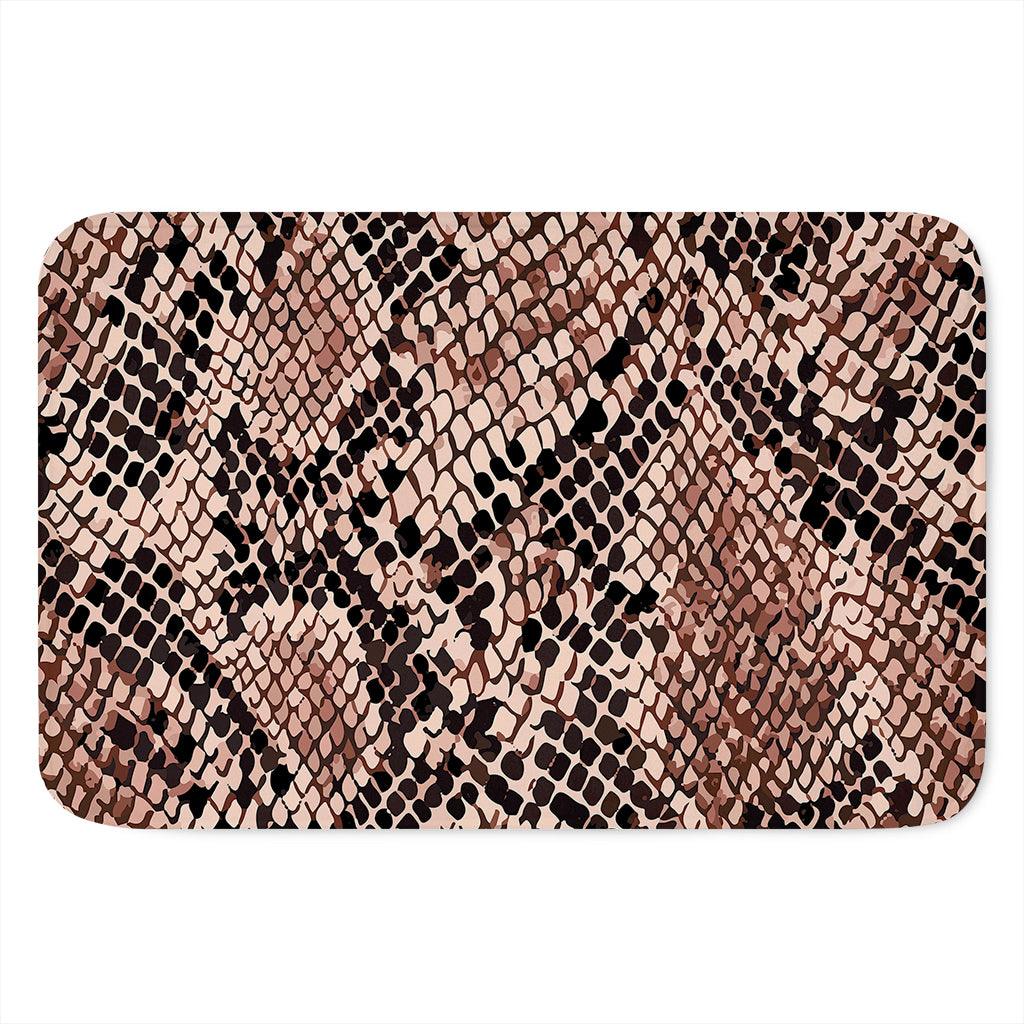 Watercolor Snakeskin Print Indoor Door Mat
