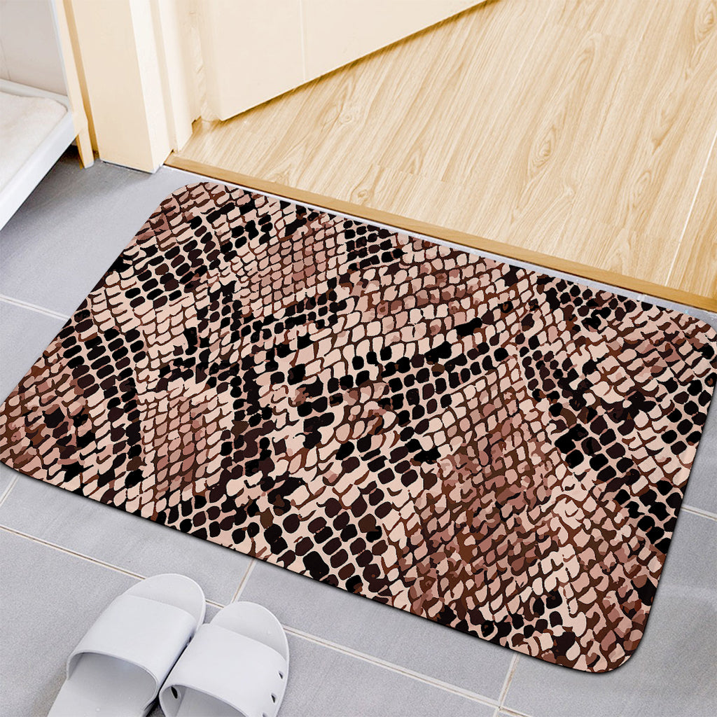 Watercolor Snakeskin Print Indoor Door Mat
