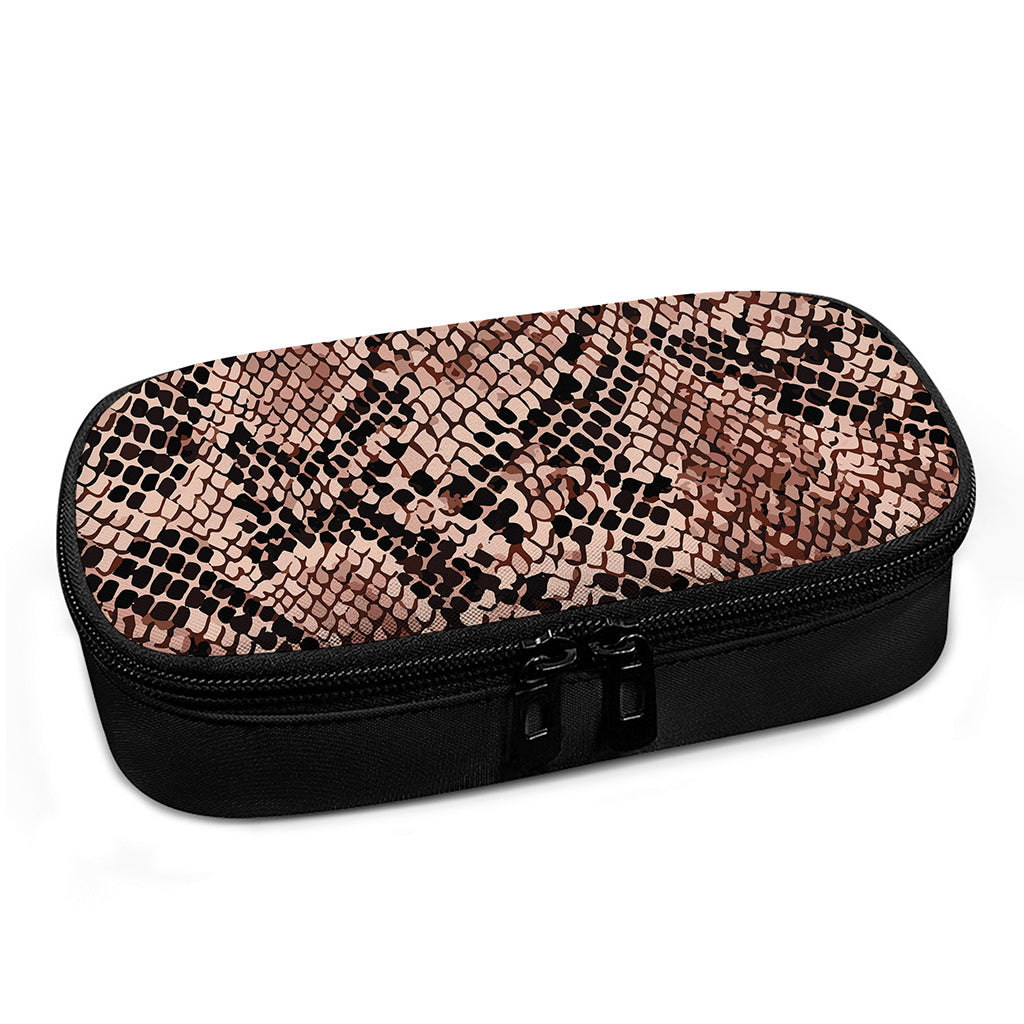 Watercolor Snakeskin Print Insulin Cooler Travel Case