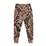 Watercolor Snakeskin Print Jogger Pants