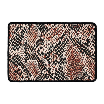 Watercolor Snakeskin Print Kitchen Mat