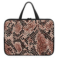 Watercolor Snakeskin Print Laptop Sleeve With Handle