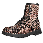 Watercolor Snakeskin Print Backpack