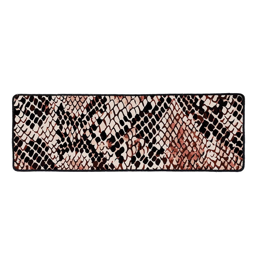 Watercolor Snakeskin Print Long Kitchen Mat
