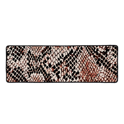 Watercolor Snakeskin Print Long Kitchen Mat