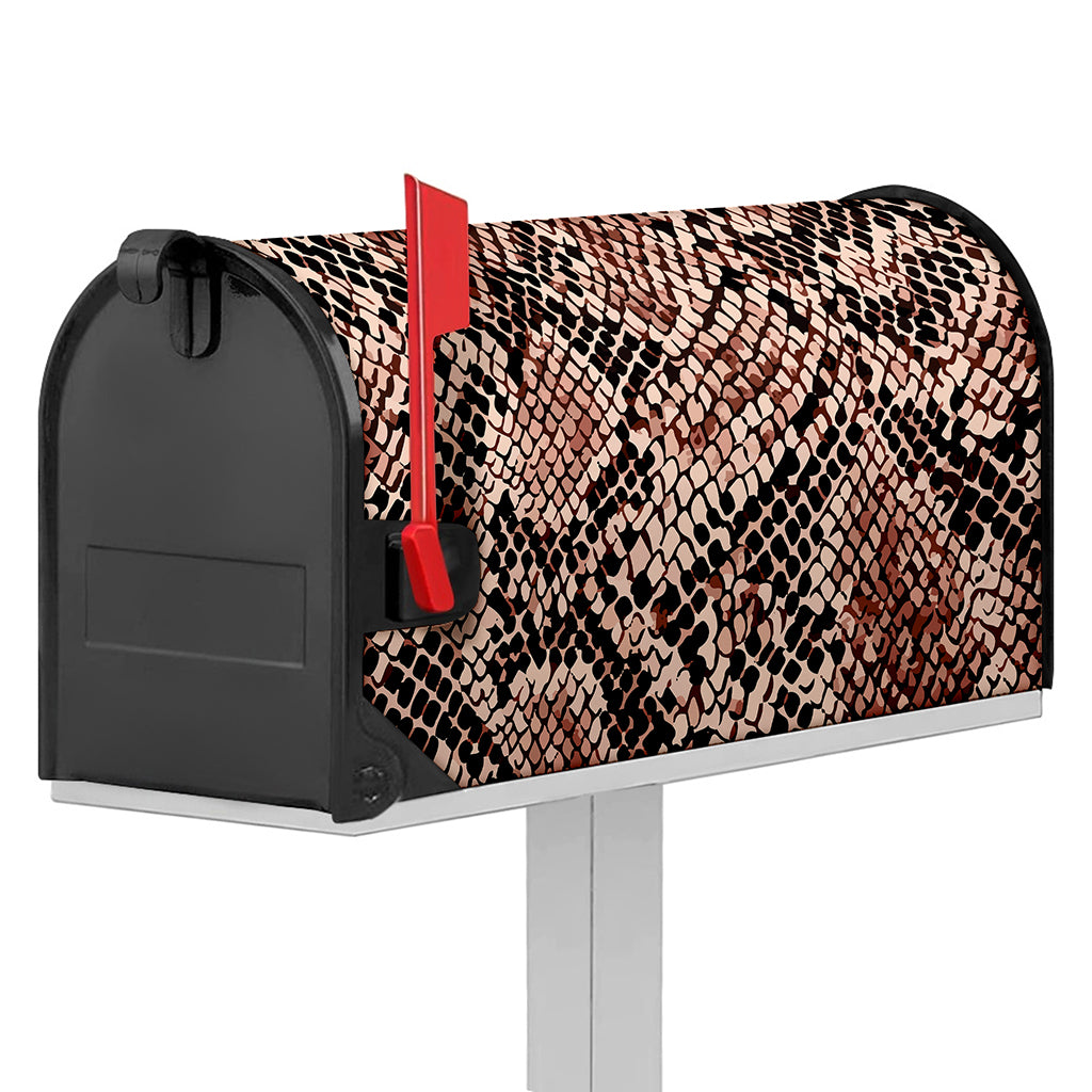 Watercolor Snakeskin Print Mailbox Cover
